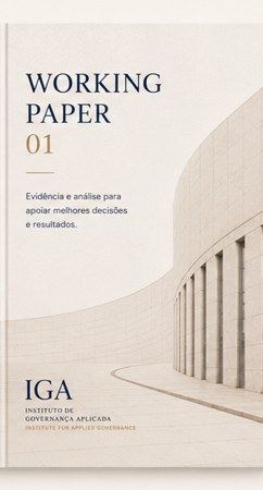 Capa Working Paper 01 — Instituto de Governança Aplicada
